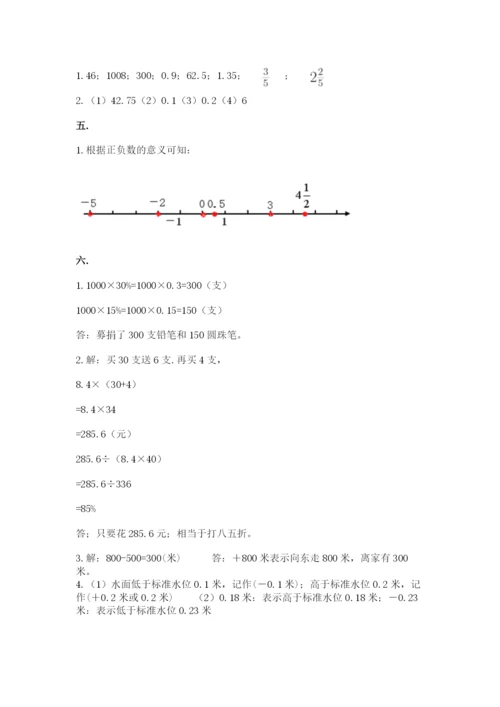 冀教版小升初数学模拟试题【黄金题型】.docx