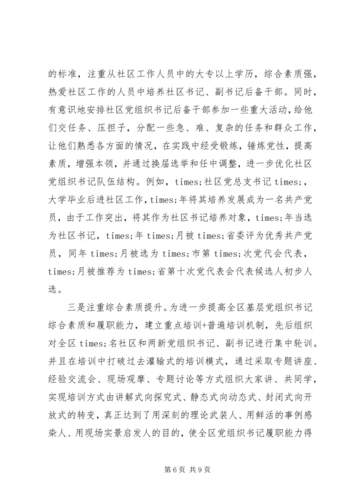 社区党支部建设工作汇报.docx