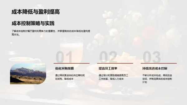 餐饮成本与盈收策略