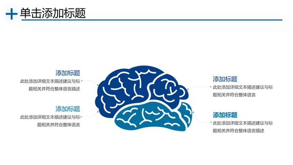 医学类通用医疗大脑研究工作报告ppt模板