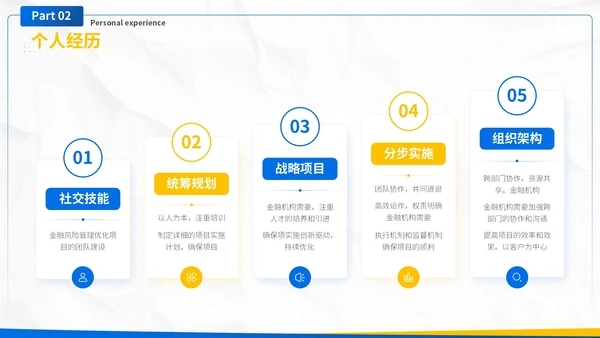 蓝色极简个人简历通用模板PPT模板