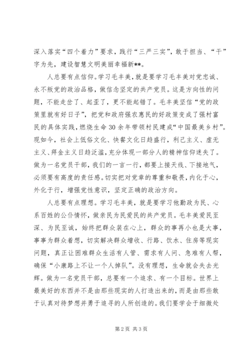 学习毛丰美做党和人民需要的好党员好干部.docx