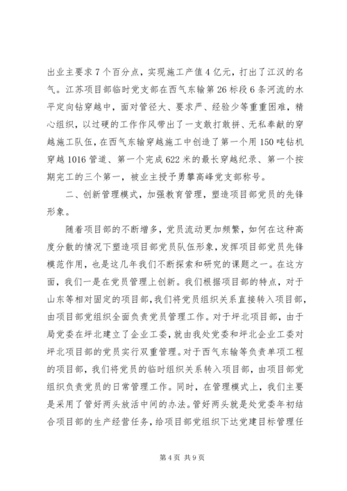 基层组织项目部工作报告.docx