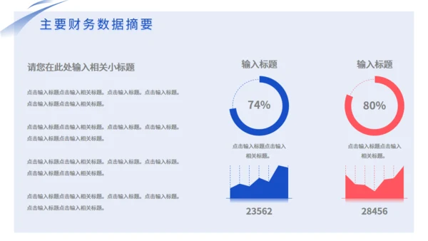 财务报告数据统计分析通用PPT模板