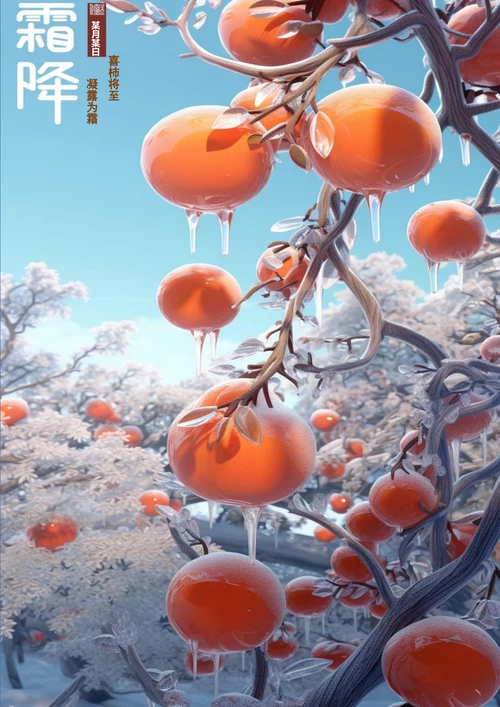 喜柿将至霜降海报