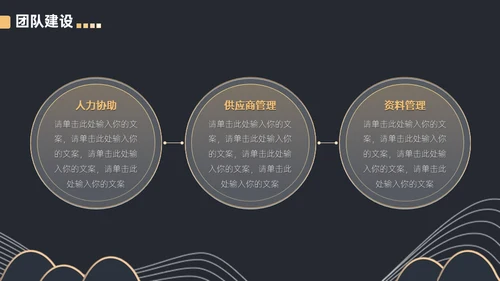 黑金等高线高端年终汇报通用PPT模板