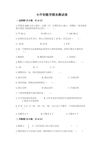 小升初数学期末测试卷（巩固）.docx