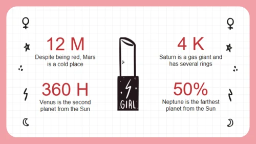 女孩力量卡通人物通用PPT模板