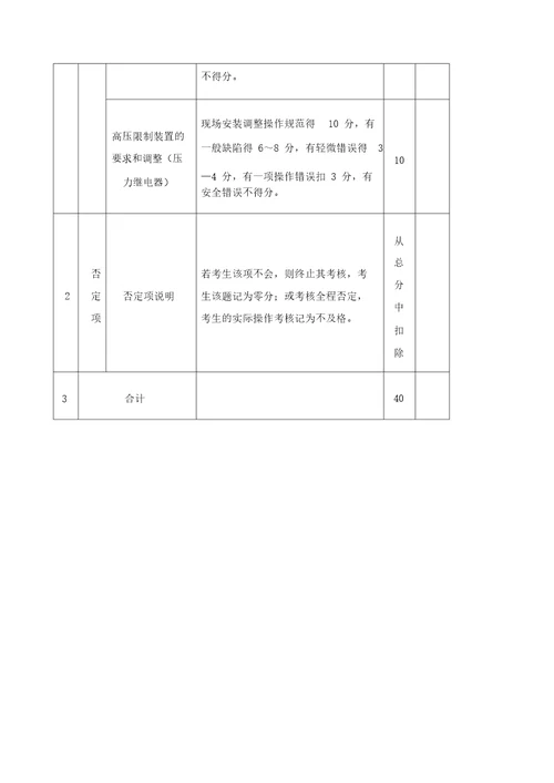 制冷与空调作业实操考核标准