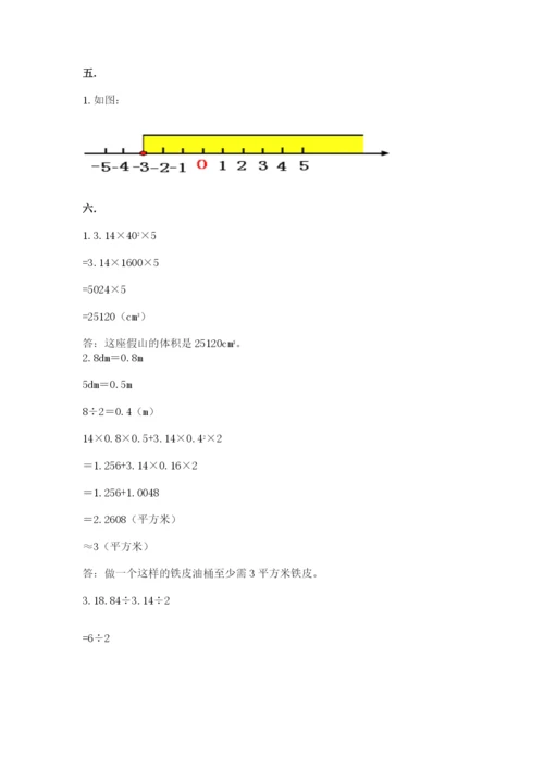 小学六年级下册数学摸底考试题含答案【培优】.docx