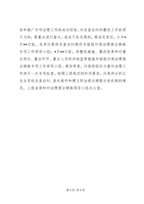 自治州质监局治理商业贿赂专项工作实施方案.docx