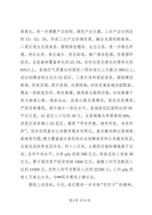 县委书记在全县务虚工作会上的讲话.docx
