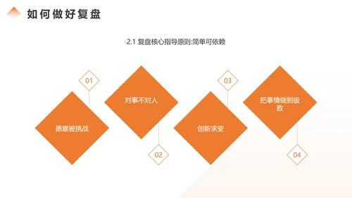 如何做好复盘分析总结，商务风PPT模板