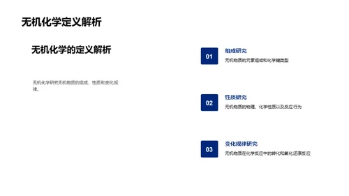 无机化学探秘