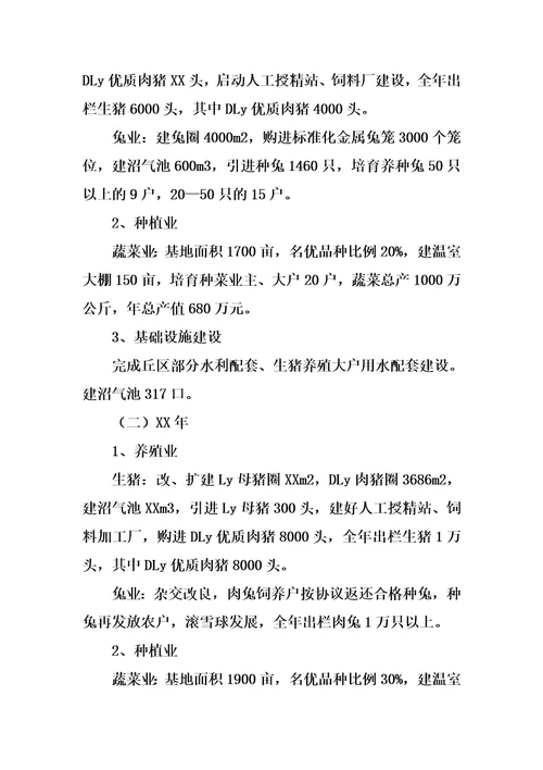 xx村农业产业化建设项目实施方案