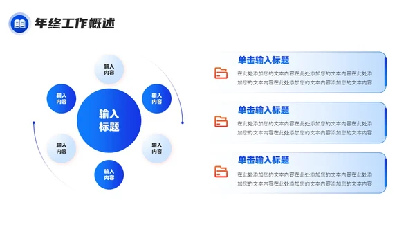 蓝紫色商务大气年终工作述职报告PPT工作总结年终总结