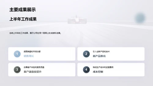 半年业绩回顾与前瞻