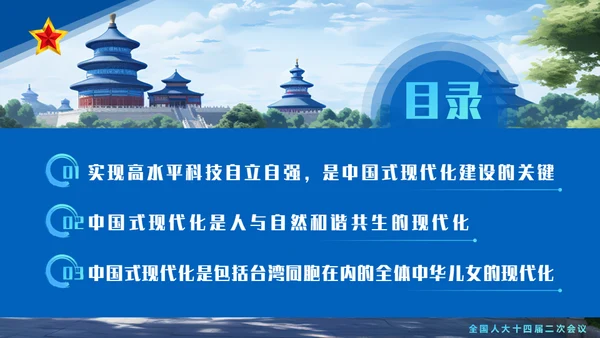 一同谱写中国式现代化建设新篇章通用PPT模板