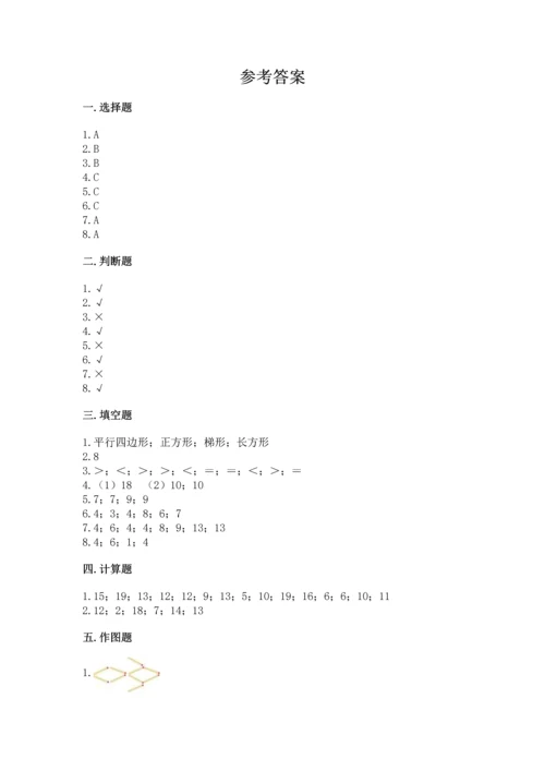 人教版一年级下册数学期中测试卷【基础题】.docx