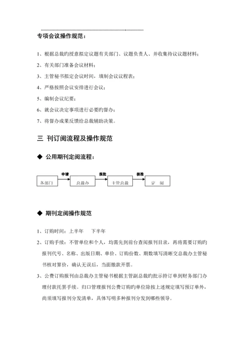 总裁办职能与工作标准流程.docx