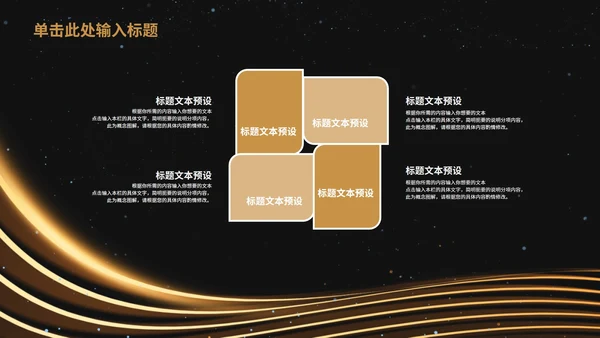 黑金年终总结汇报大会PPT模板
