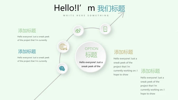 绿色小清新医务工作者工作汇报动态PPT