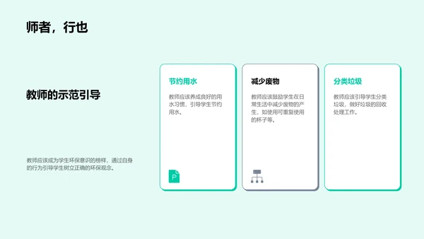 环保教育实施路径PPT模板