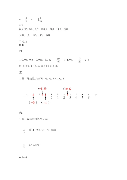 六年级毕业班数学期末考试试卷带答案（突破训练）.docx