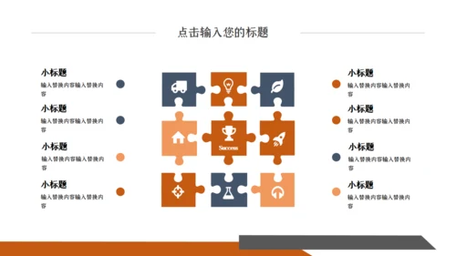 橙色时尚创意商务工作汇报通用PPT模板
