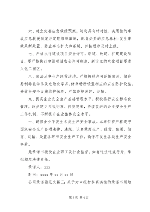 公司承诺函范文.docx