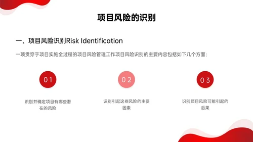 红色形状简约实拍项目风险管理pptpmp项目管理项目管理流程pmp项目管理（补充）