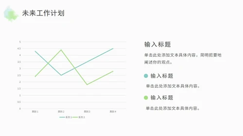 蓝色水彩年中总结工作汇报通用PPT模板