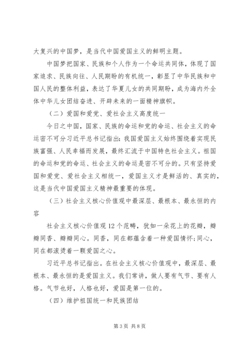 爱国主义研讨党课讲稿.docx