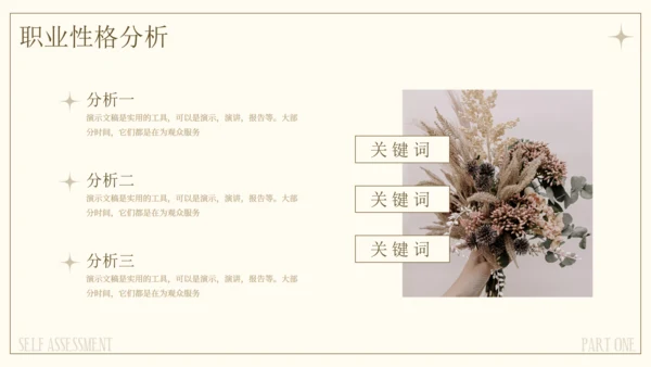 文艺气息风格个人职业规划通用PPT