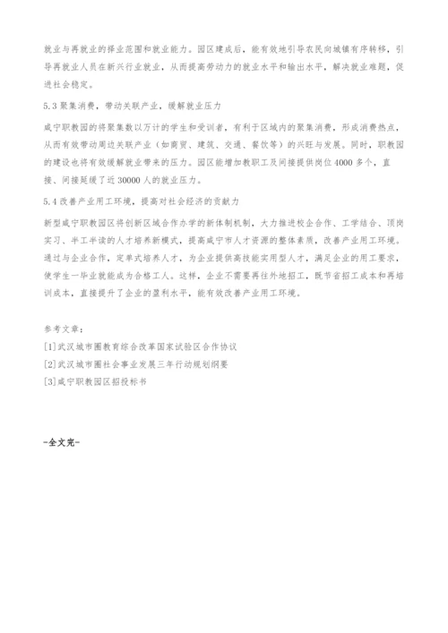 咸宁新型职教园区发展形势展望-支撑.docx