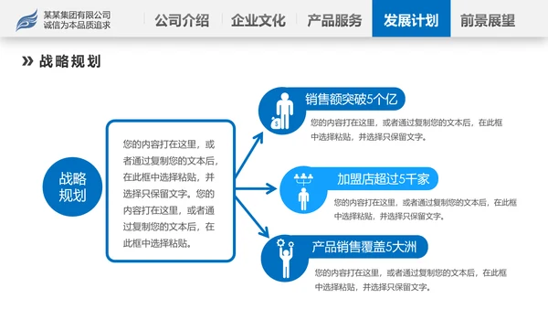 蓝色2020年企业宣传公司简介产品推广PPT模板