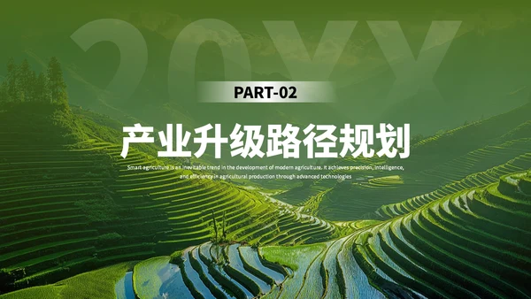 绿色创意现代农业商业计划书PPT模板