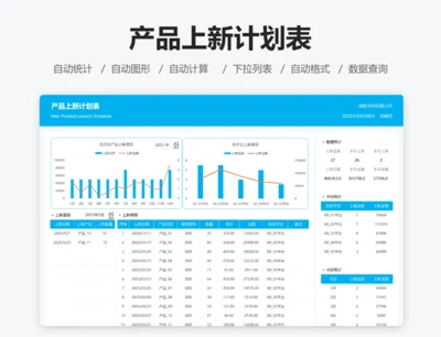 产品上新计划表