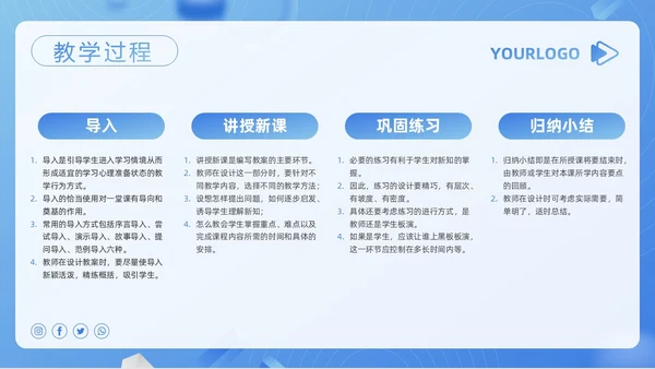 蓝色简约安全教育教学设计PPT模板宣传PPT动态PPT
