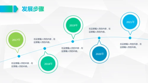 蓝色搭配荧光绿简约公司简介通用PPT模板
