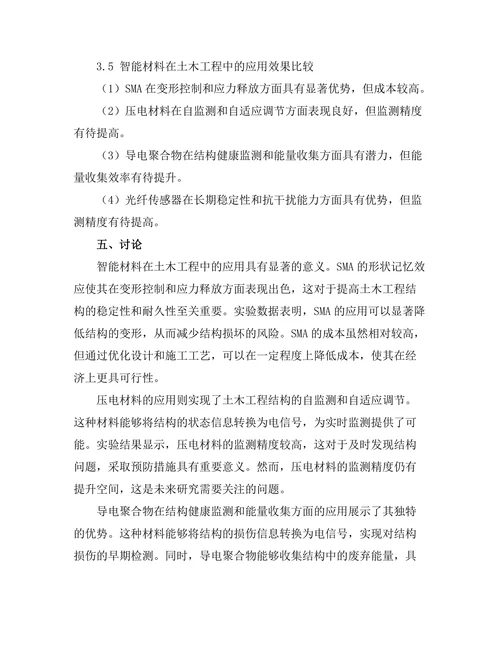 智能材料在土木工程中的应用探讨