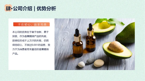香薰精油商业计划书花朵通用PPT模板