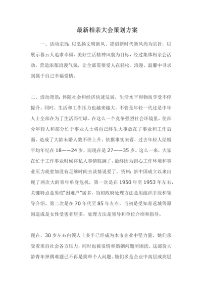 相亲大会专项策划专业方案.docx