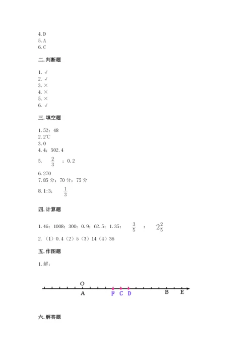 杭州市小升初数学测试卷带答案.docx