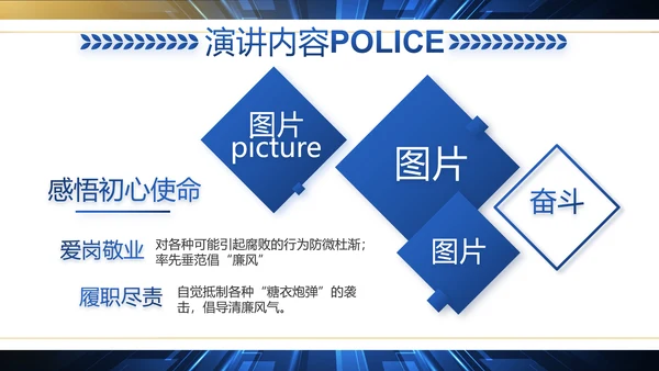 科技强警公安警察工作总结动态PPT