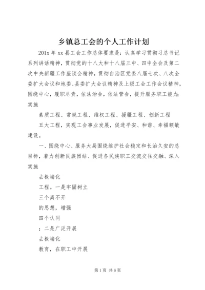 乡镇总工会的个人工作计划.docx