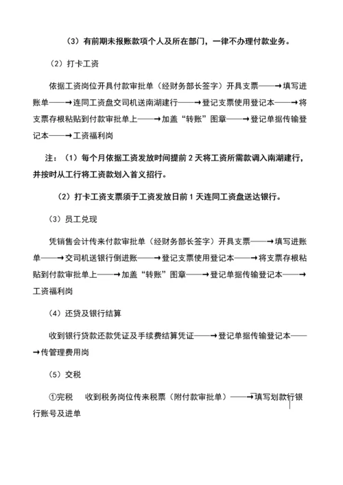 最新企业财务全套工作作业流程总结.docx