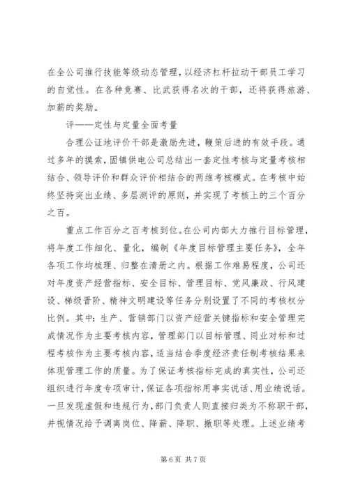 供电公司干部队伍建设经验交流材料 (7).docx