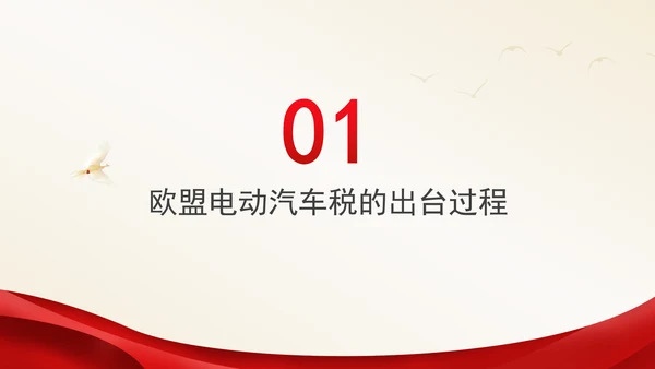 时事热点欧盟对中国电动汽车征收关税应对与分析ppt课件