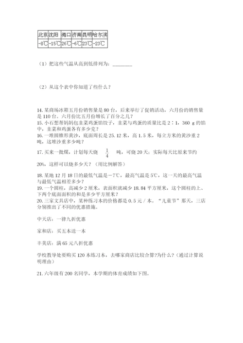 小升初数学应用题50道精品（历年真题）.docx